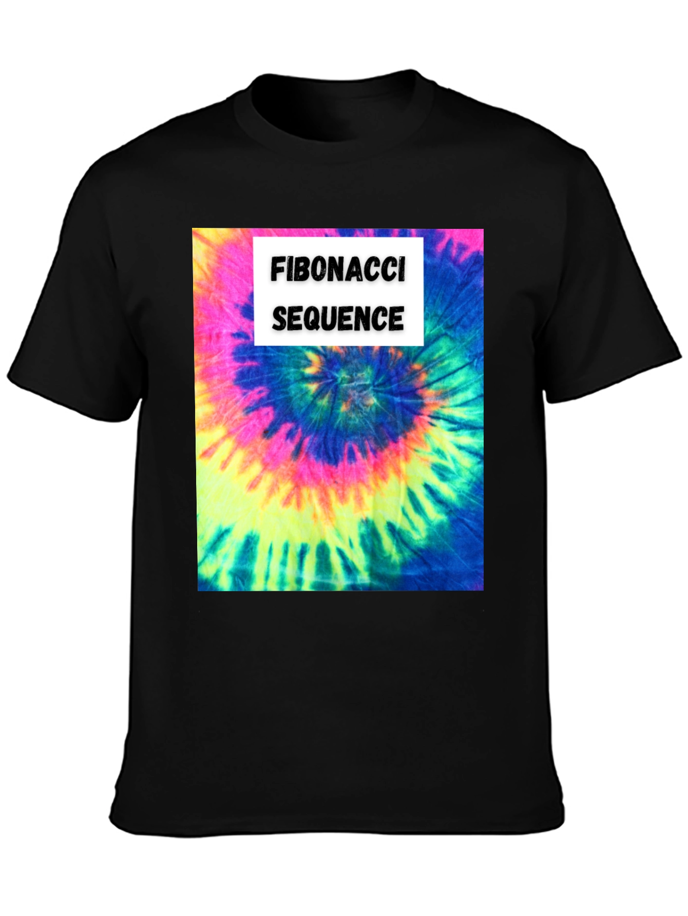 Fibonacci Sequence Tie-Dye T-Shirt - Math & Art