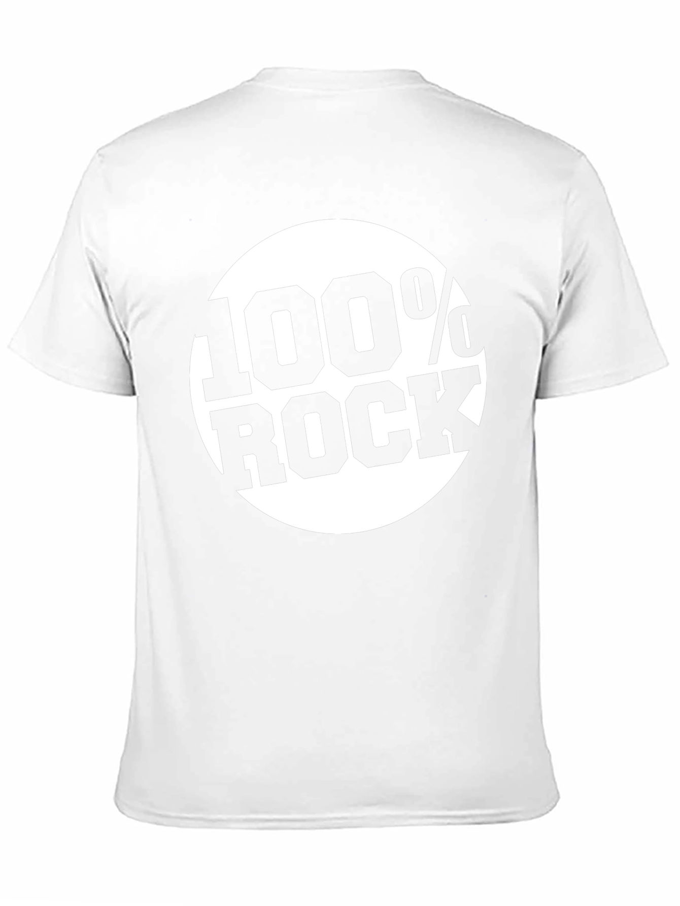 100% Rock Graphic Black T-Shirt