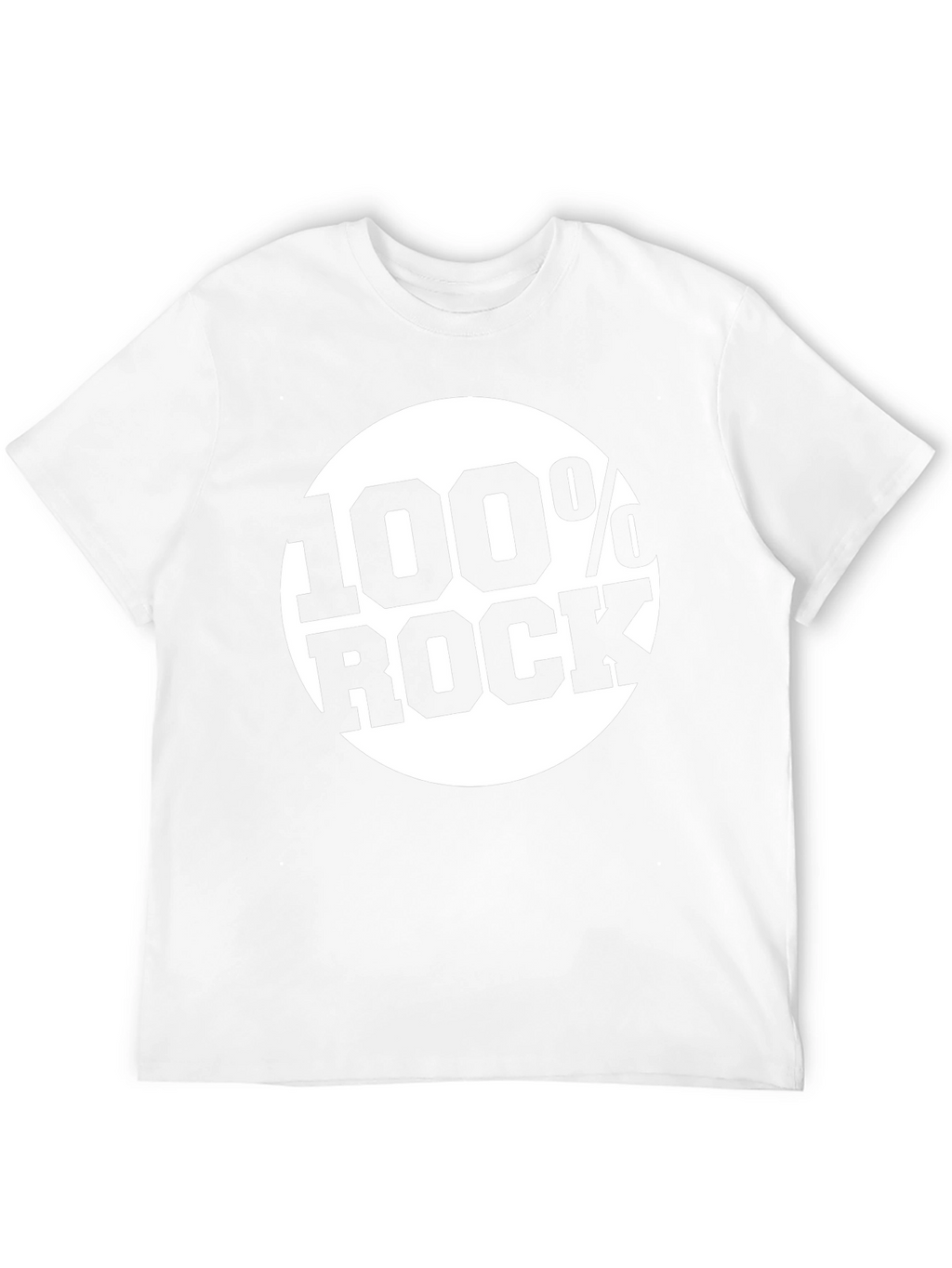 100% Rock Graphic Black T-Shirt