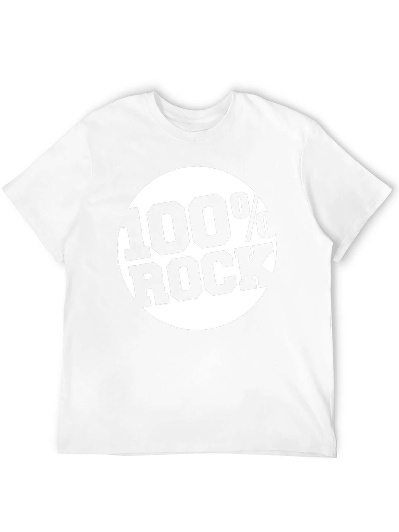 100% Rock Graphic Black T-Shirt