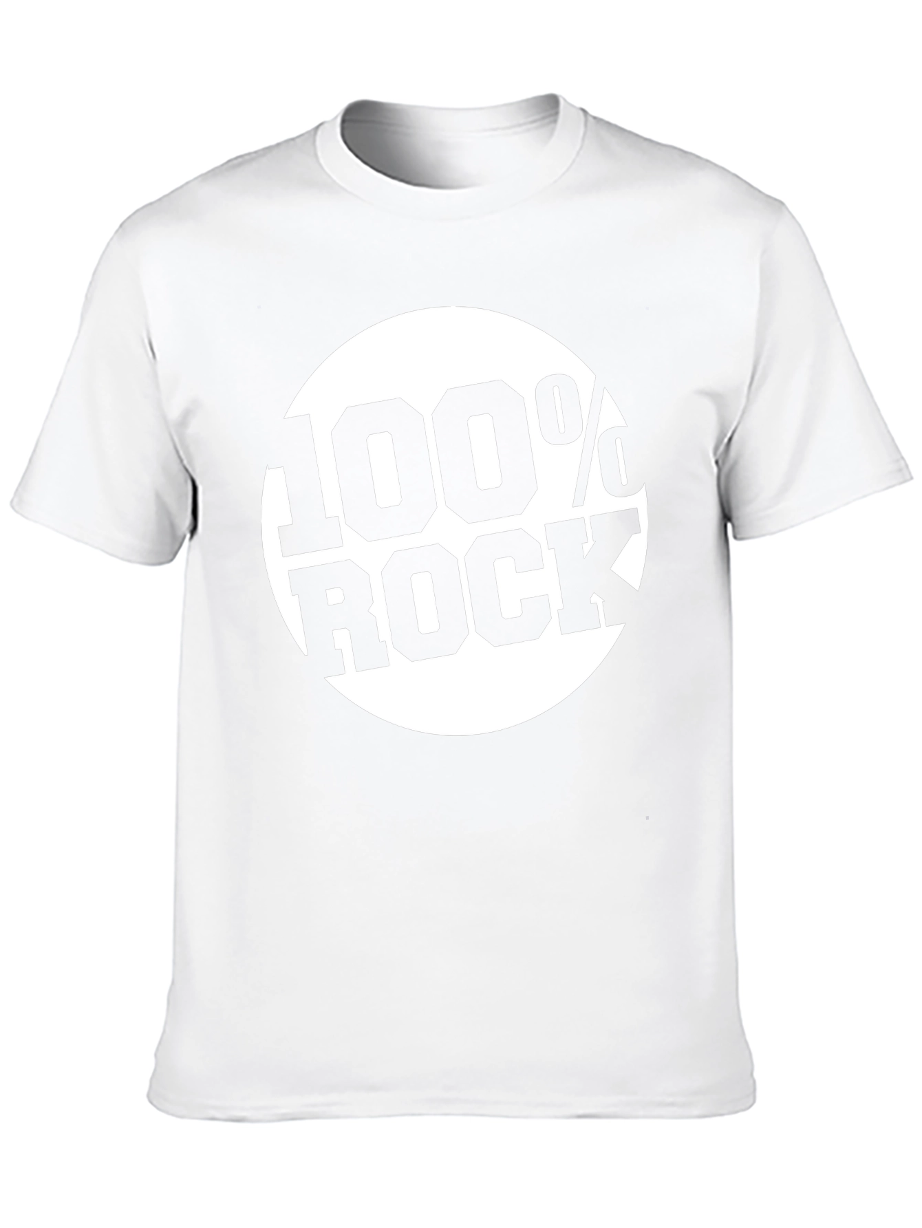 100% Rock Graphic Black T-Shirt