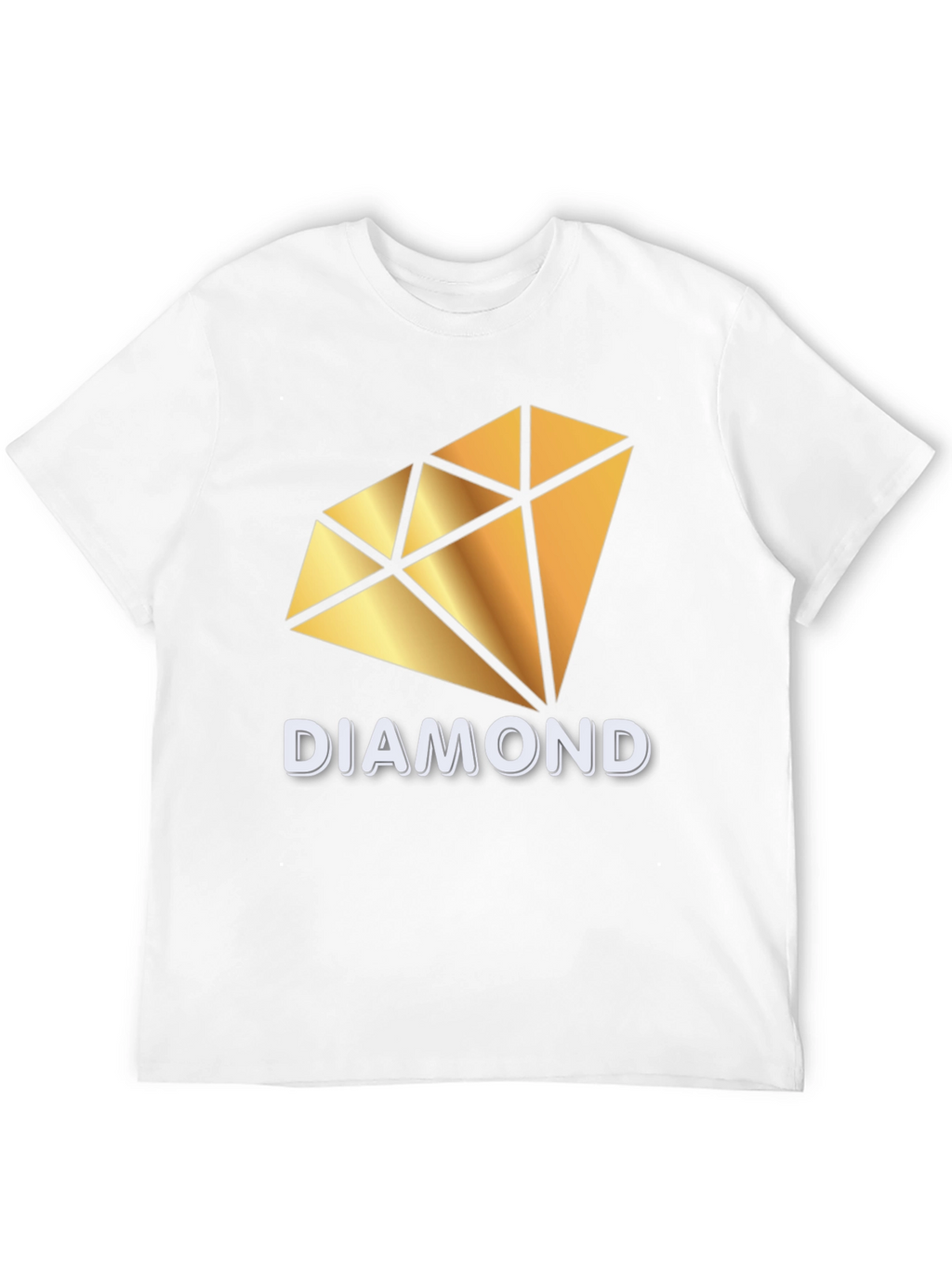Diamond Graphic Print Black T-Shirt
