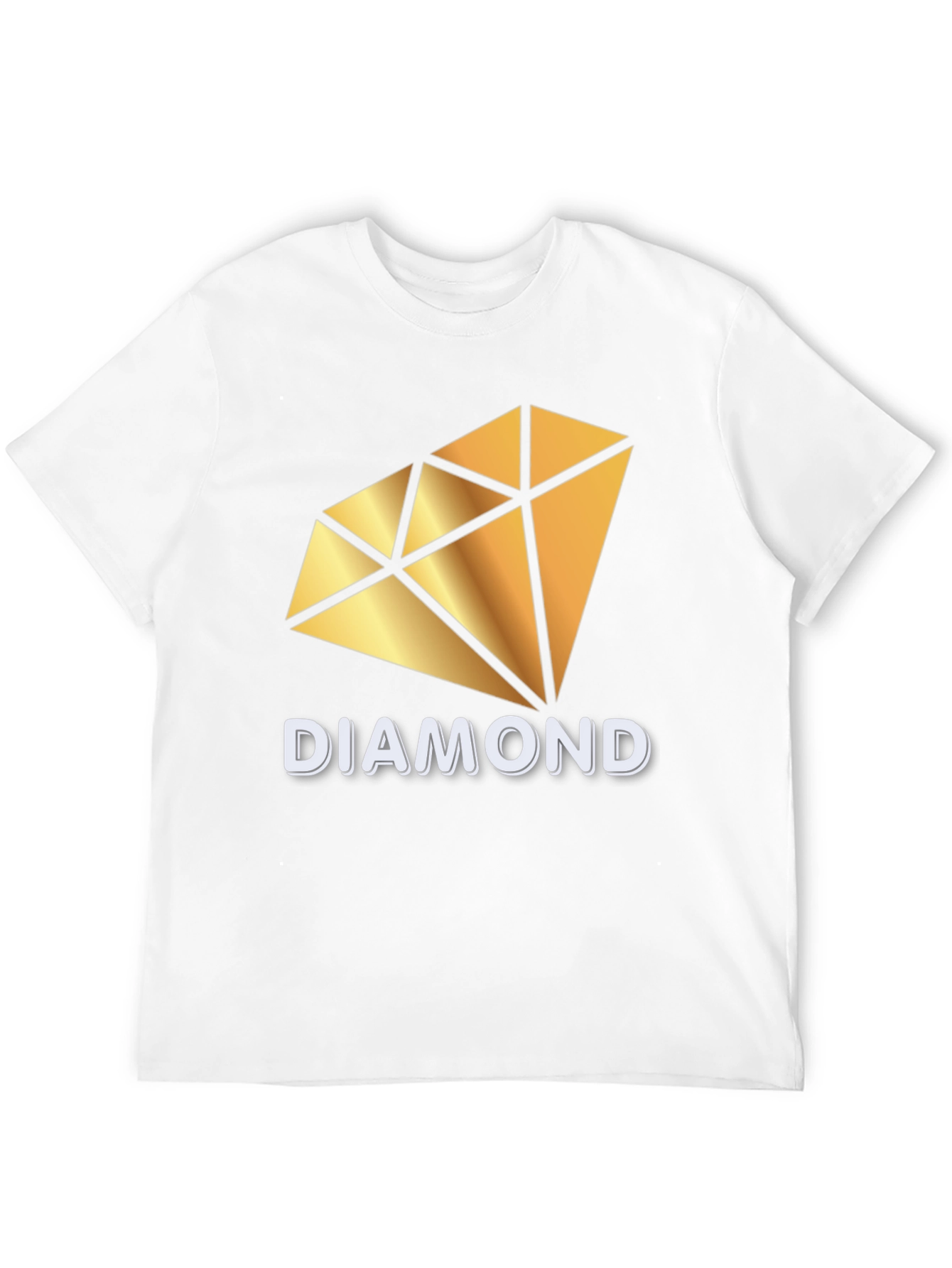 Diamond Graphic Print Black T-Shirt