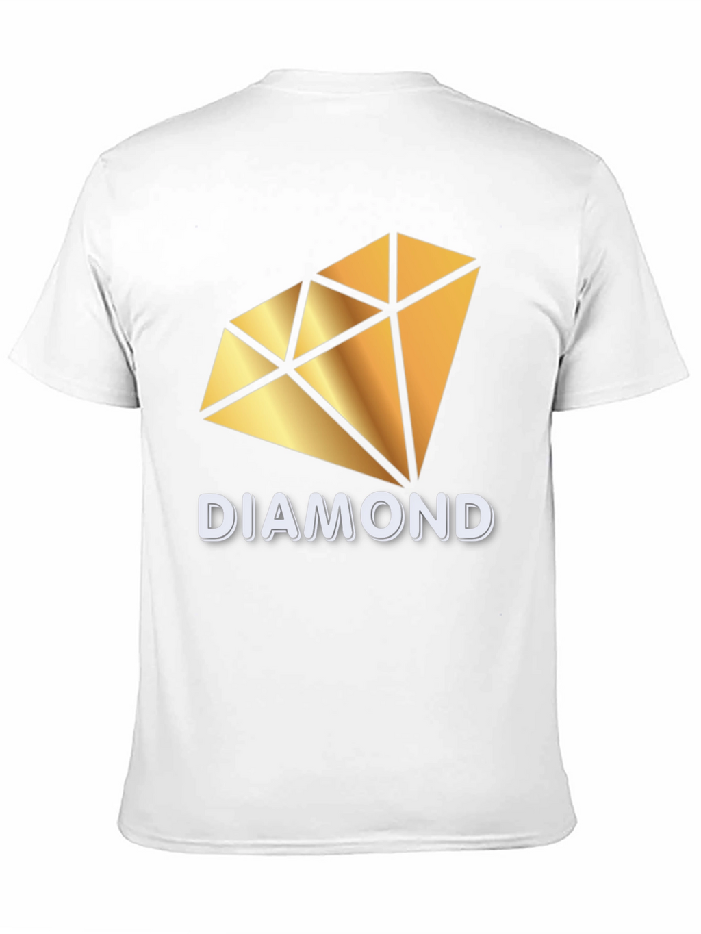 Diamond Graphic Print Black T-Shirt