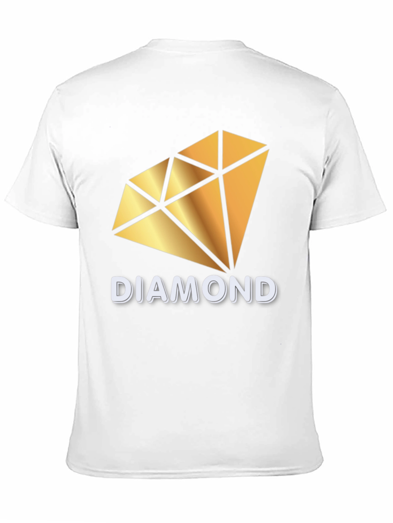 Diamond Graphic Print Black T-Shirt