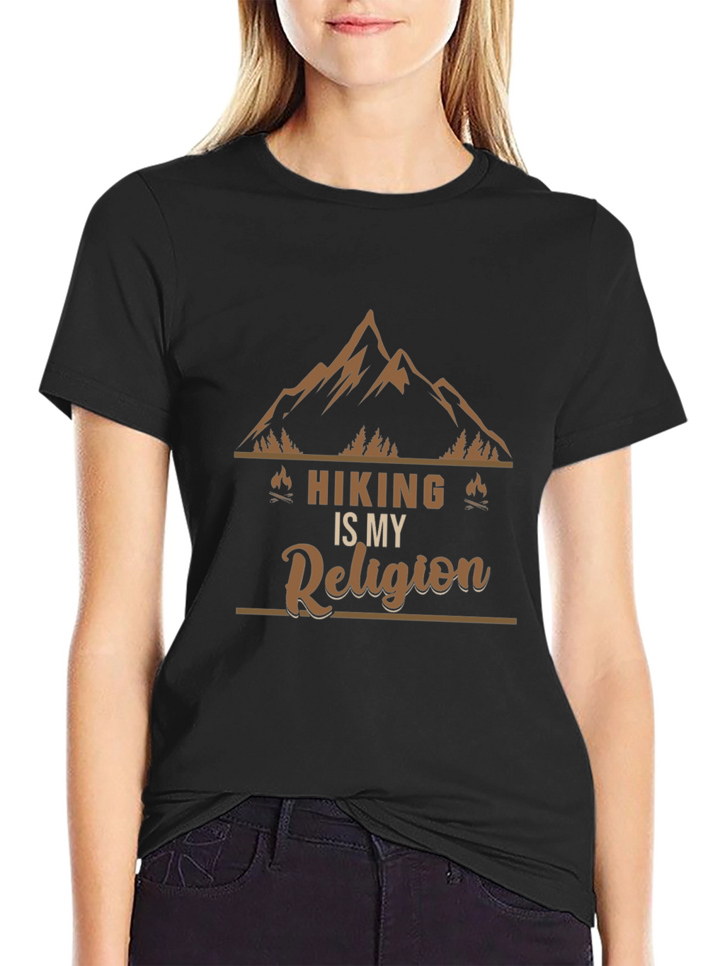 Hiking is My Religion Graphic T-Shirt