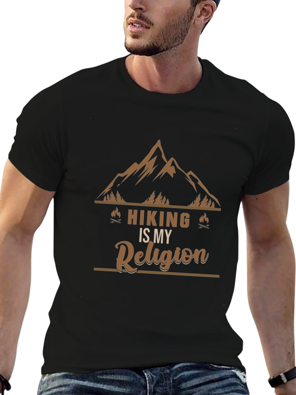 Hiking is My Religion Graphic T-Shirt