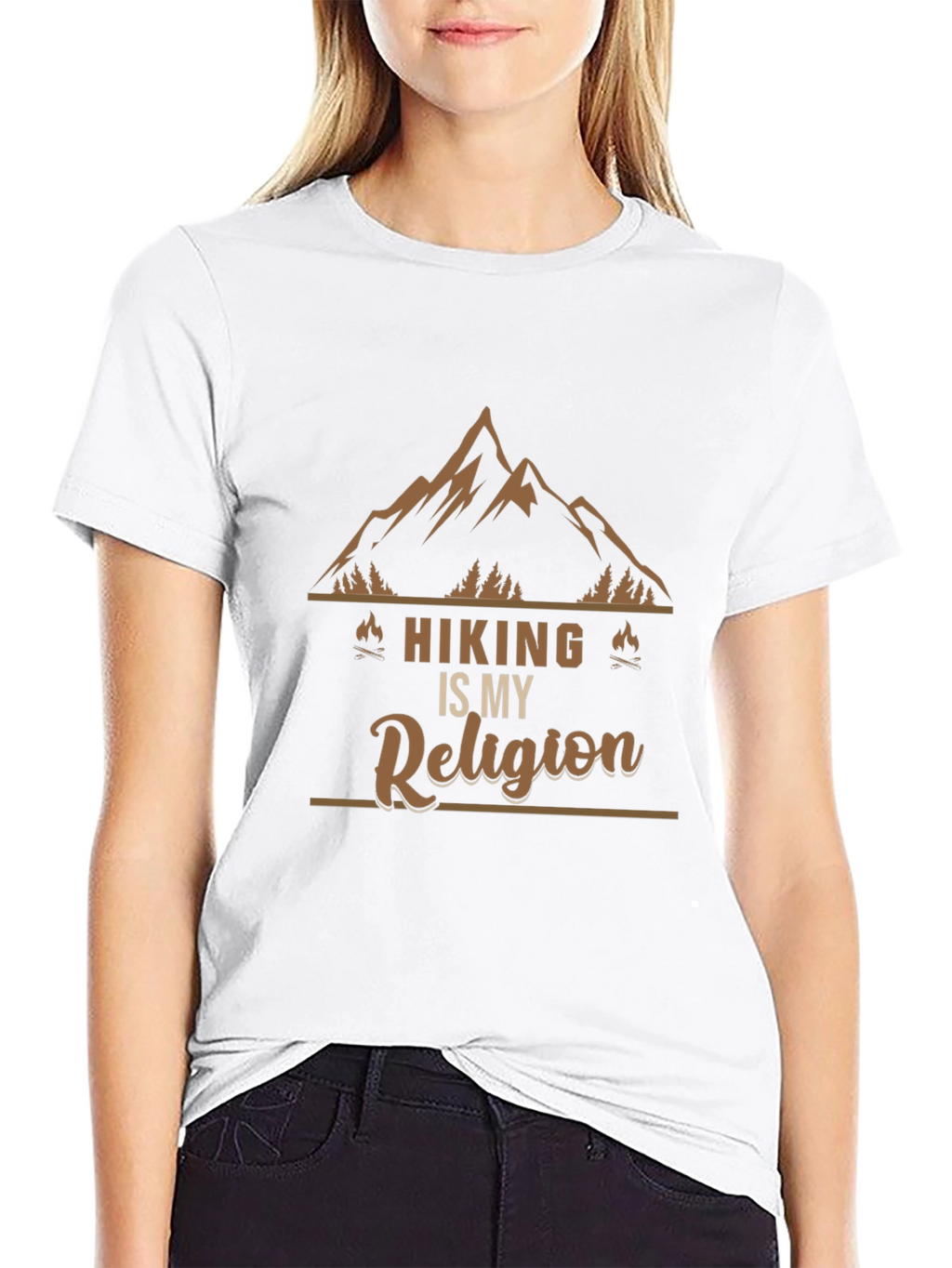 Hiking is My Religion Graphic T-Shirt
