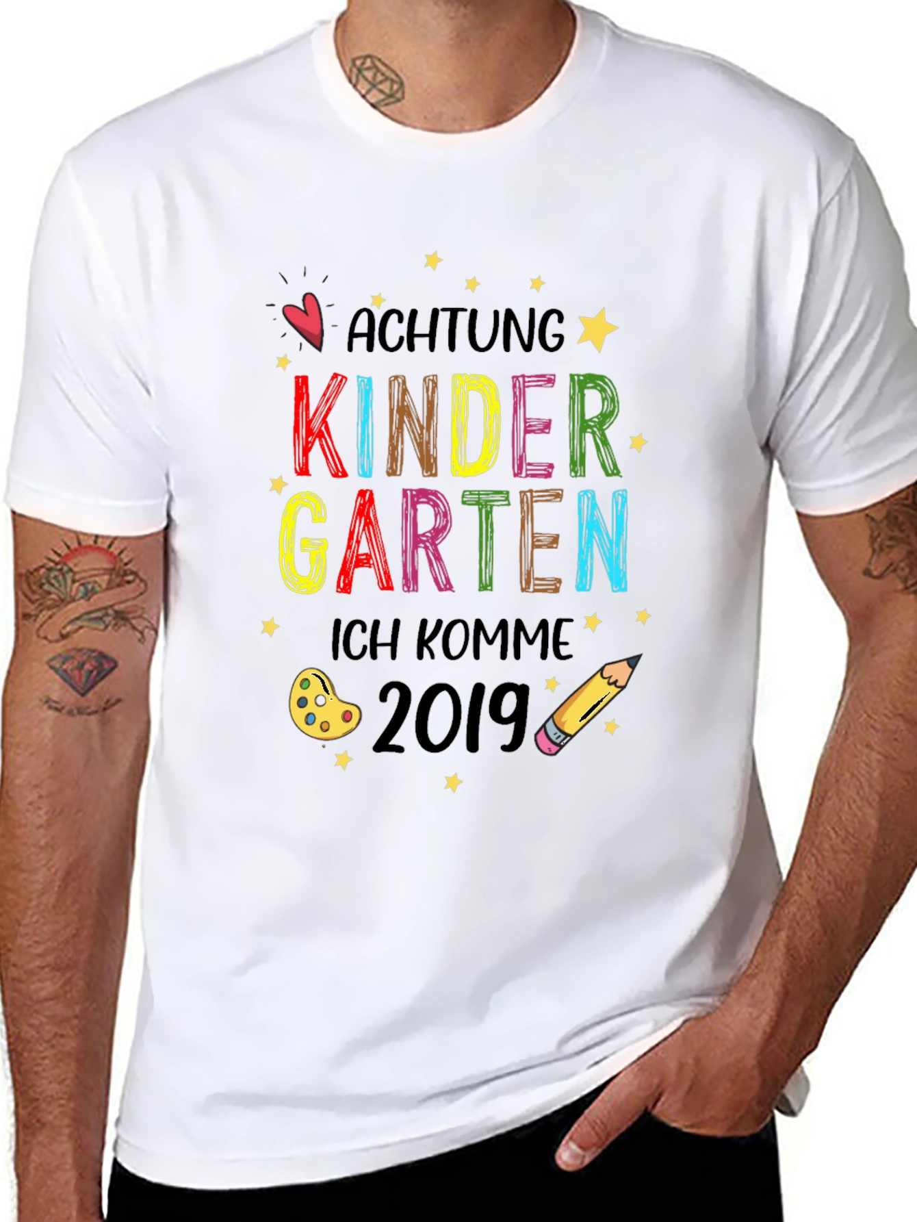 Achtung Kindergarten T-Shirt