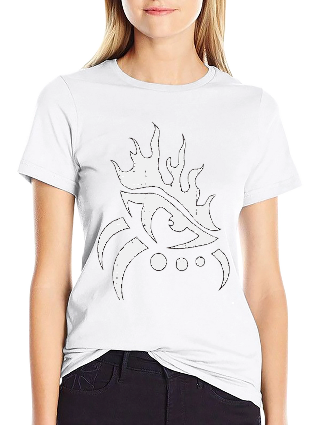 Eye Flame Graphic Black T-Shirt