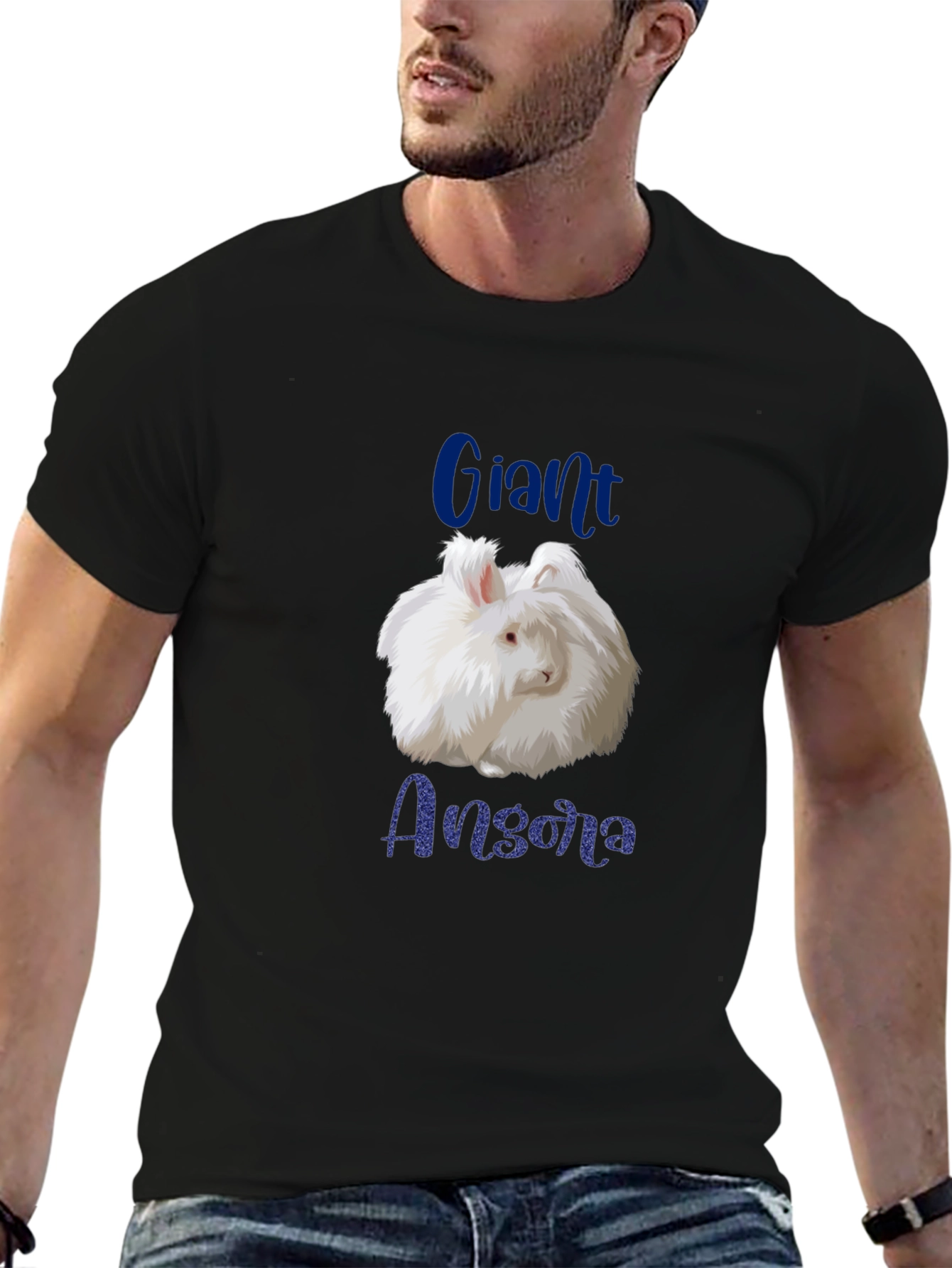 Giant Angora Rabbit Graphic T-Shirt