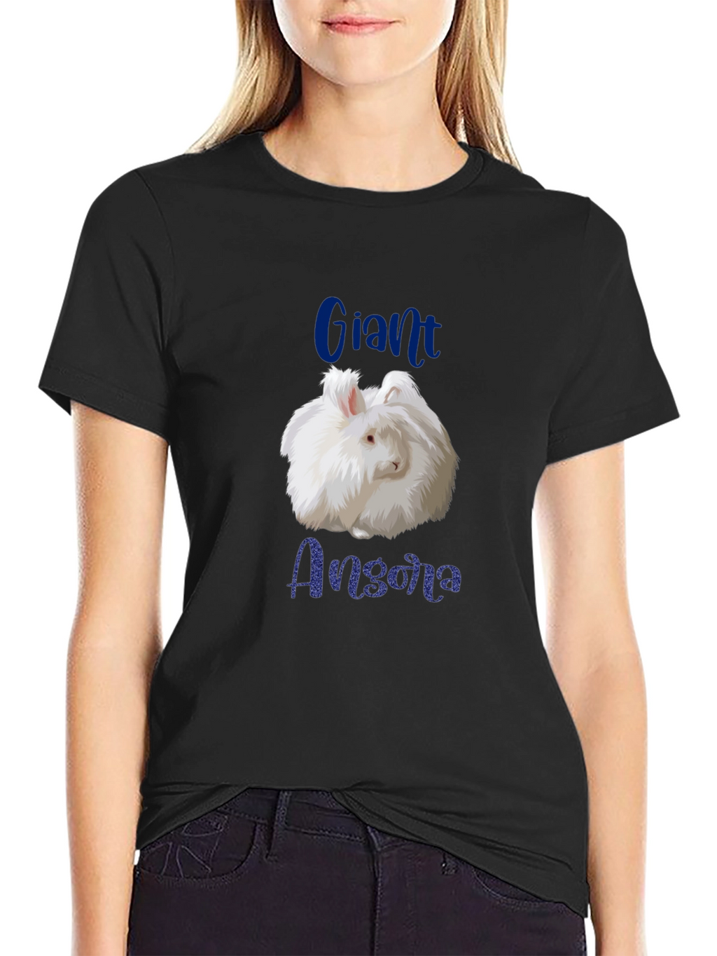 Giant Angora Rabbit Graphic T-Shirt