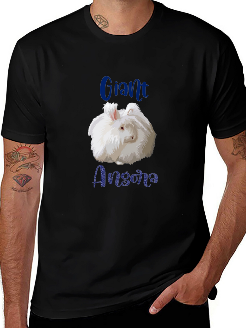 Giant Angora Rabbit Graphic T-Shirt