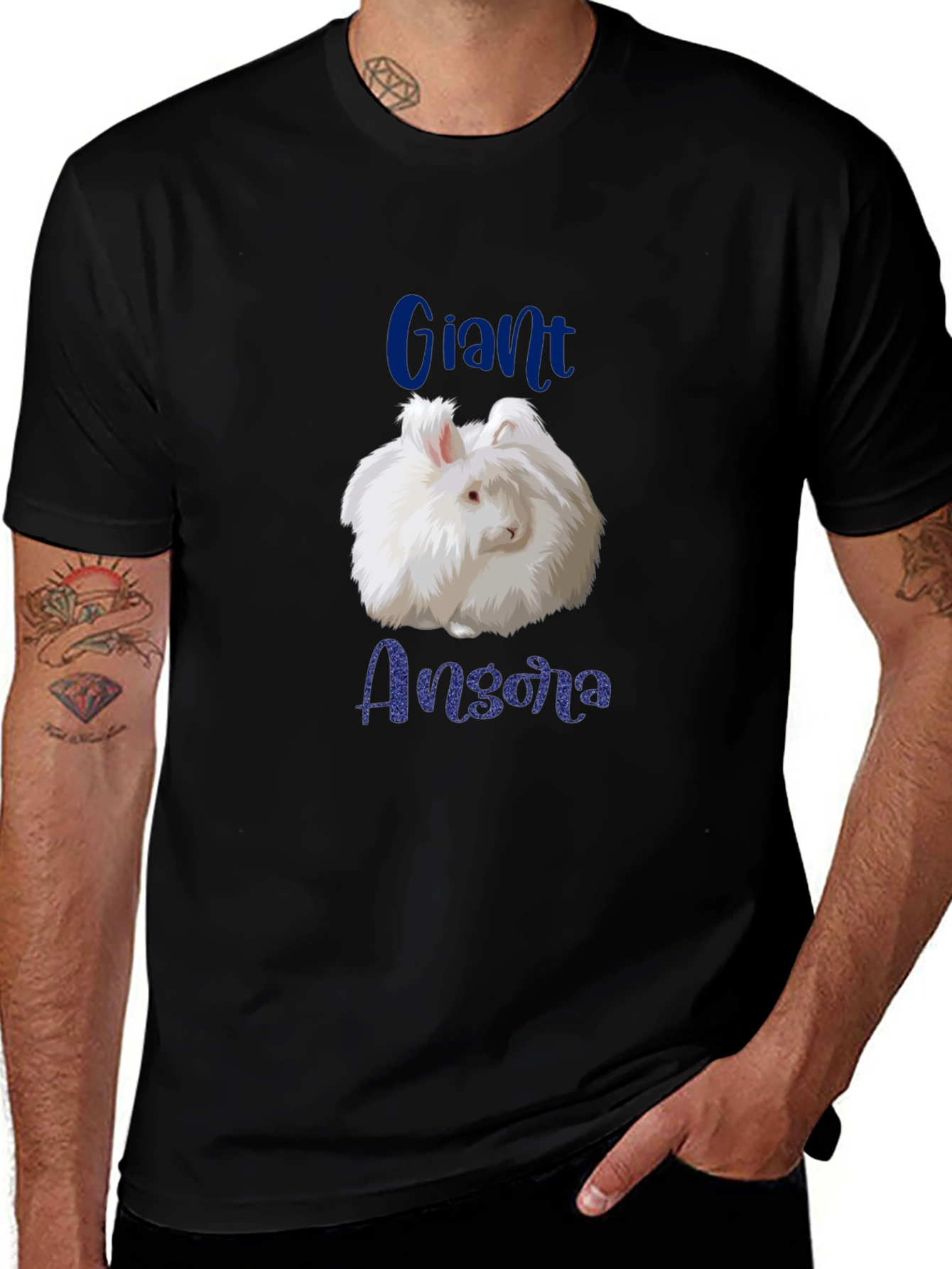 Giant Angora Rabbit Graphic T-Shirt