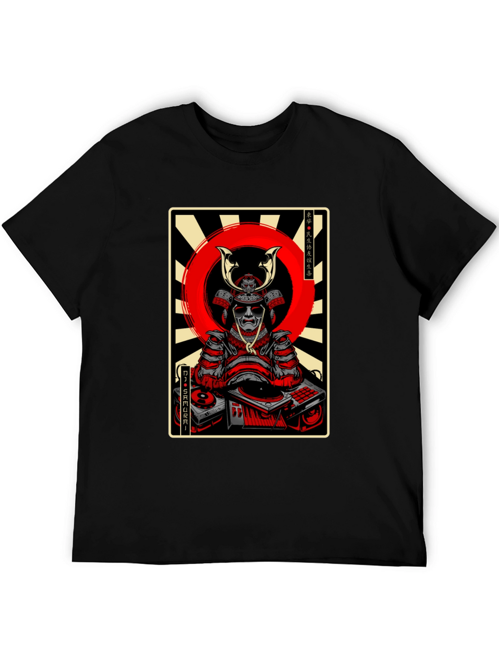 DJ Samurai Graphic Tee - Black