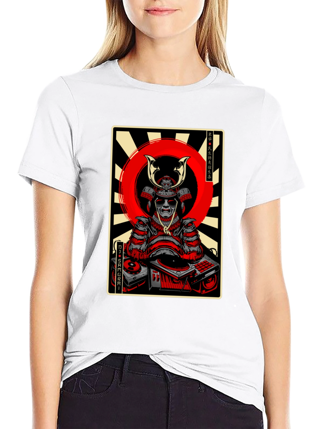 DJ Samurai Graphic Tee - Black