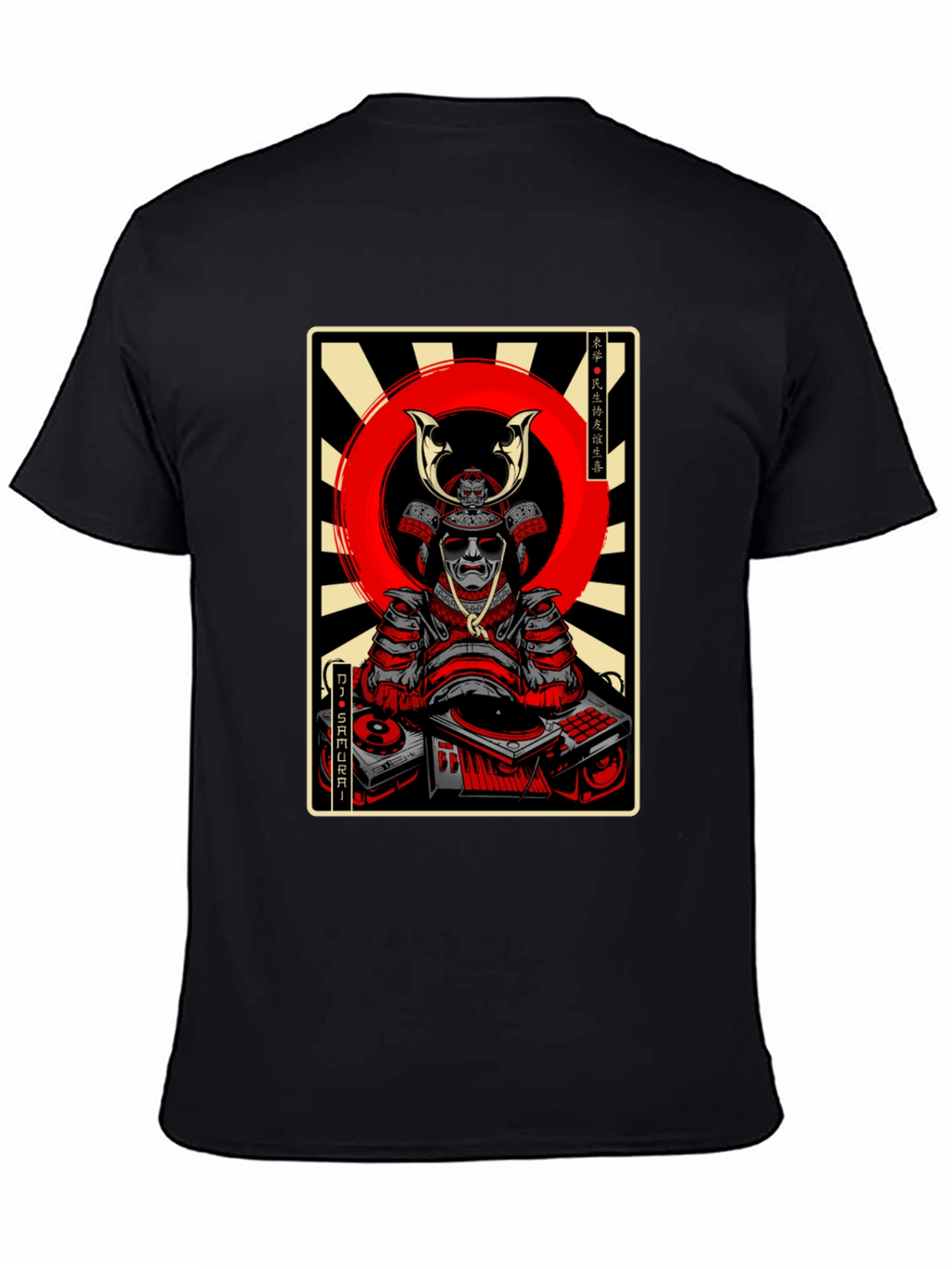 DJ Samurai Graphic Tee - Black
