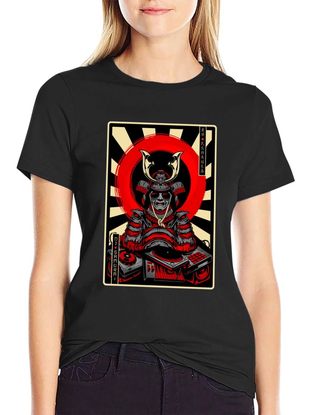 DJ Samurai Graphic Tee - Black