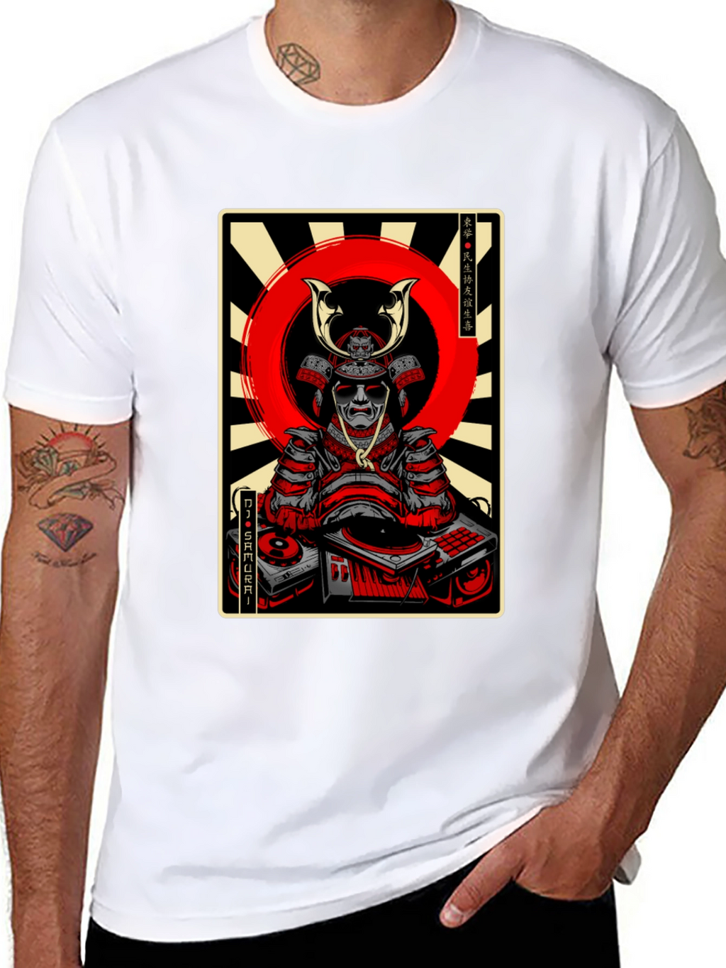 DJ Samurai Graphic Tee - Black