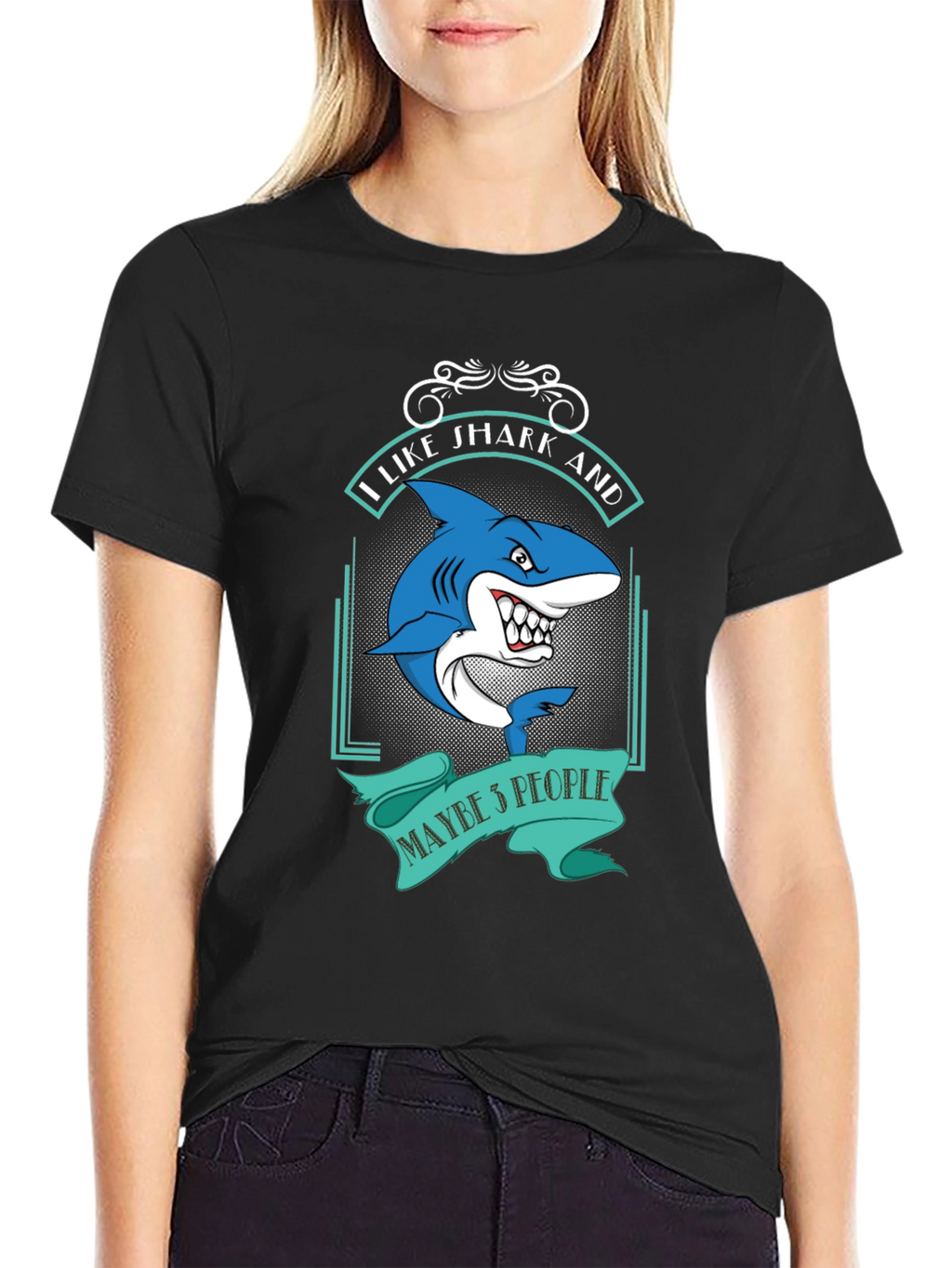 I Like Sharks and Maybe 5 People Funny T-Shirt