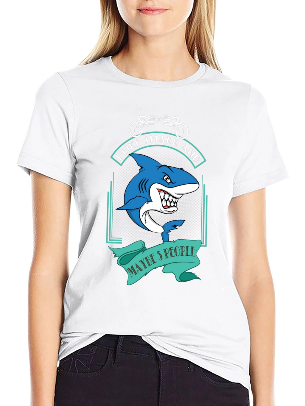 I Like Sharks and Maybe 5 People Funny T-Shirt