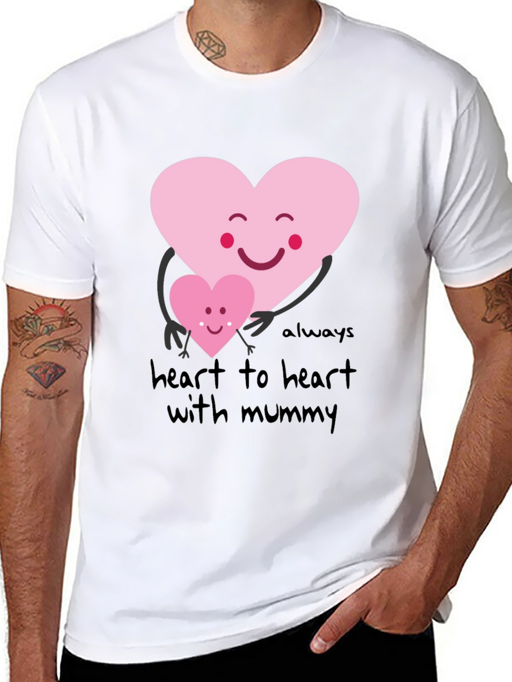Heart to Heart with Mummy Graphic Tee