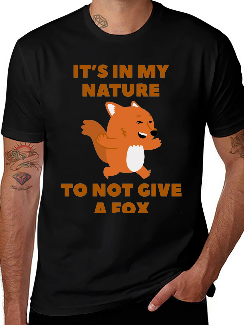 Funny Fox Graphic T-Shirt - Its In My Nature