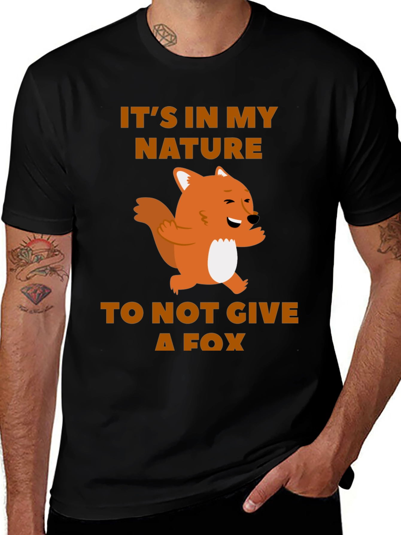 Funny Fox Graphic T-Shirt - Its In My Nature