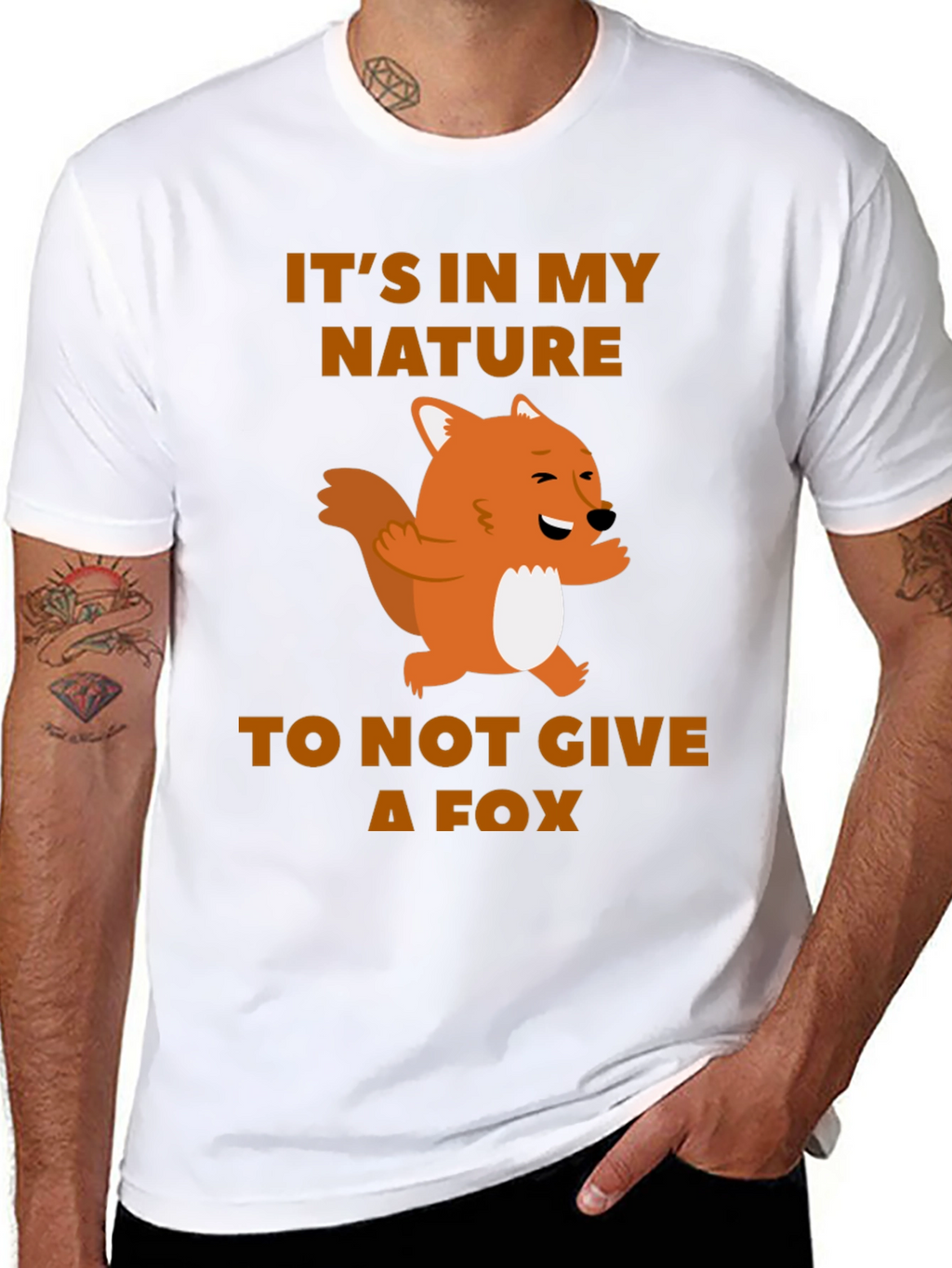 Funny Fox Graphic T-Shirt - Its In My Nature