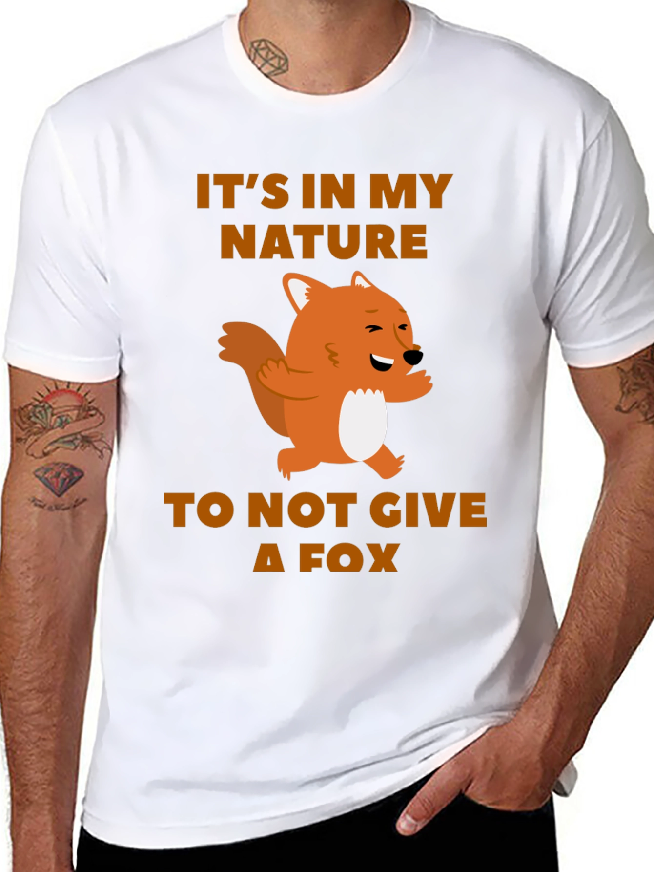 Funny Fox Graphic T-Shirt - Its In My Nature