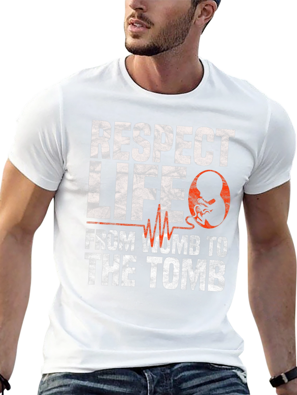 Respect Life From Womb to Tomb Pro-Life T-Shirt