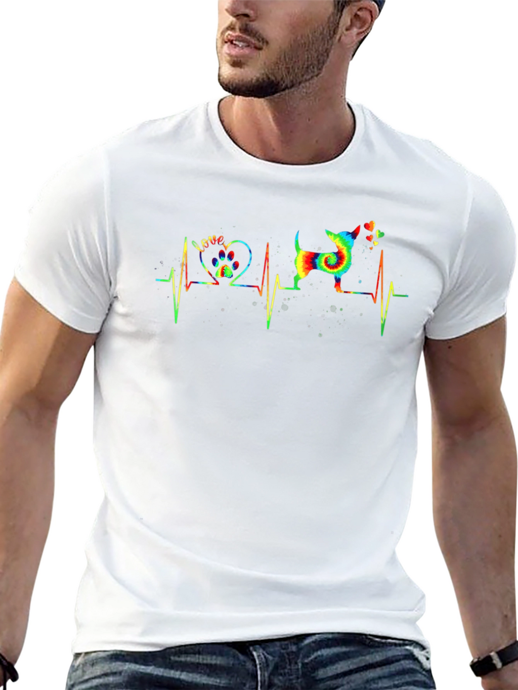 Dog Love Heartbeat T-Shirt