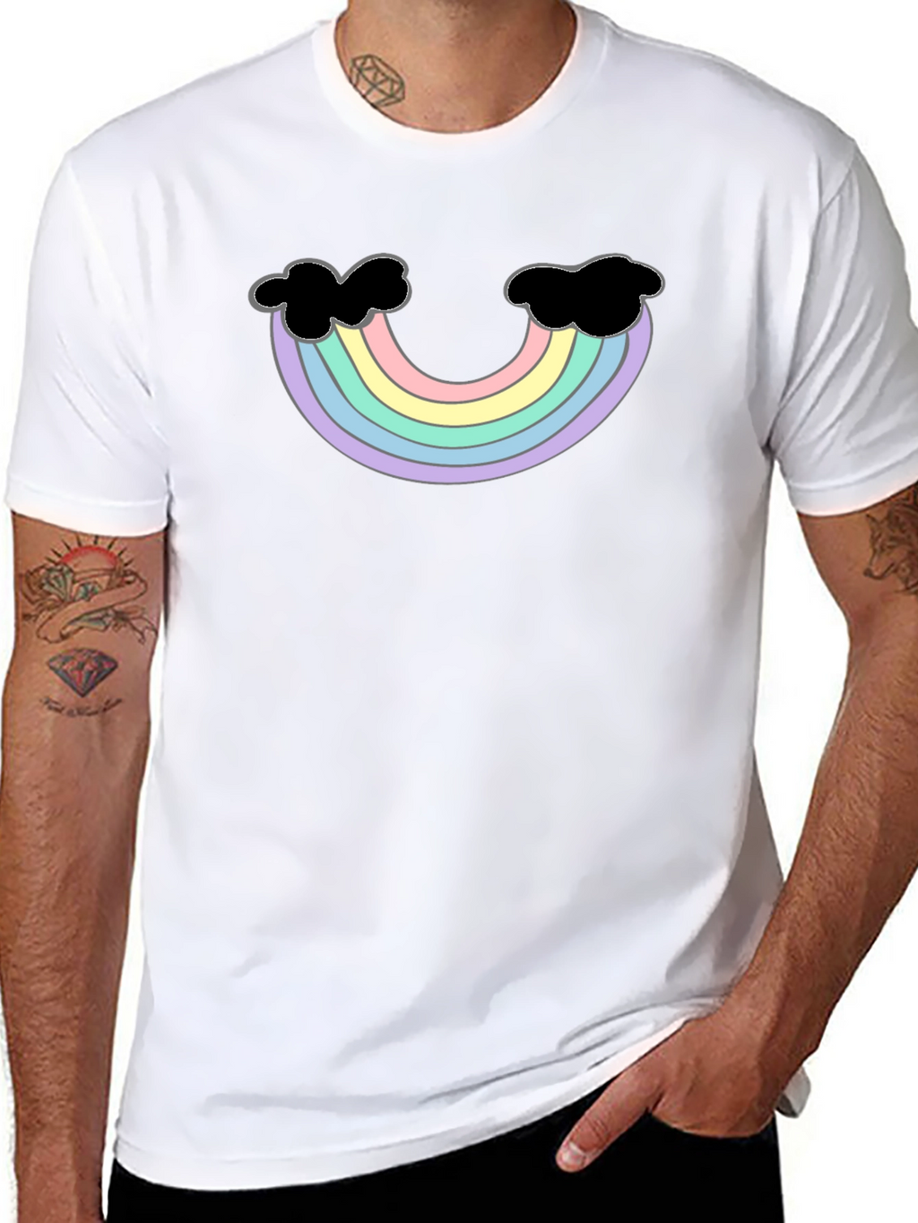 Pastel Rainbow T-Shirt - Unique Design