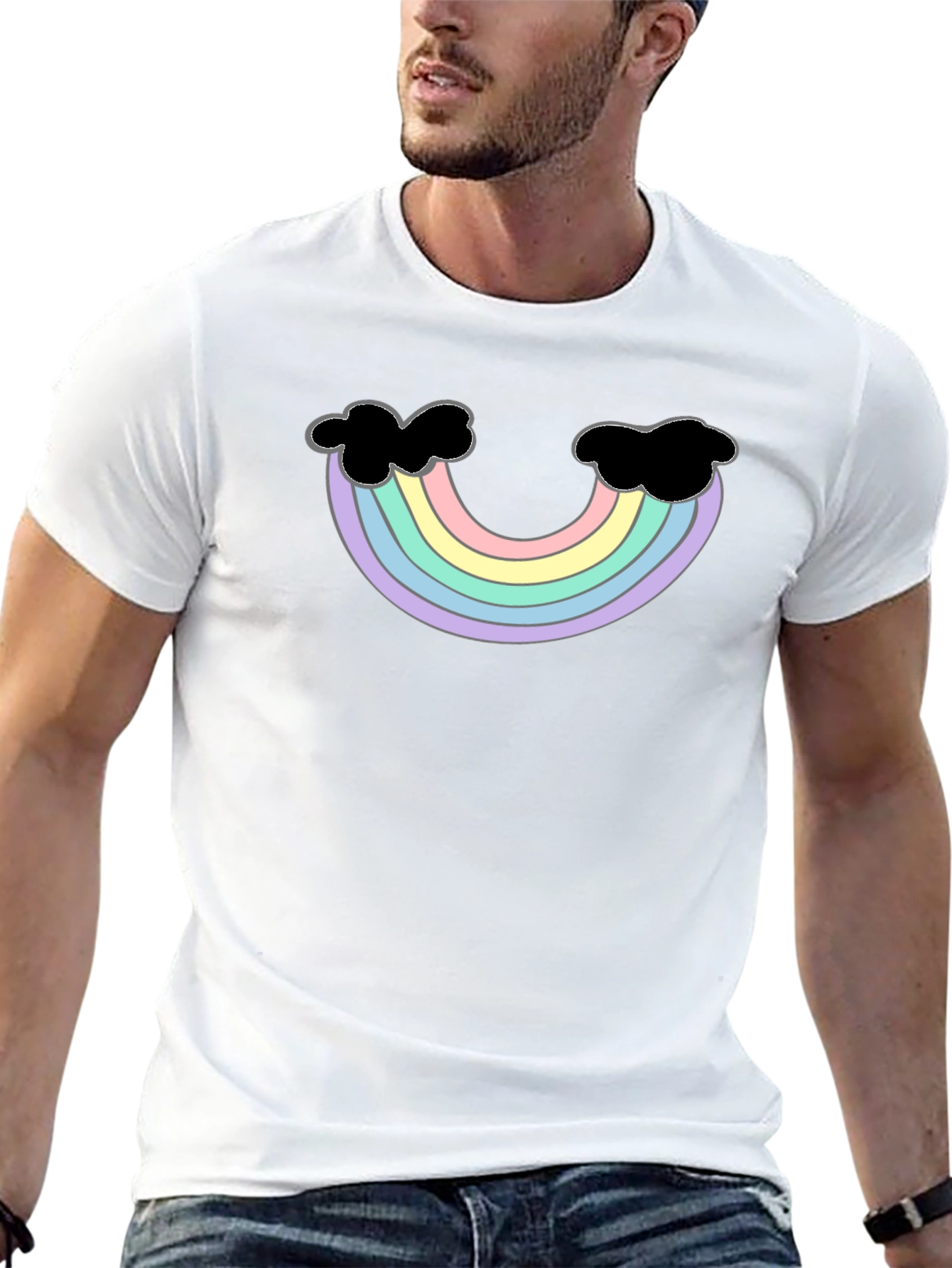 Pastel Rainbow T-Shirt - Unique Design