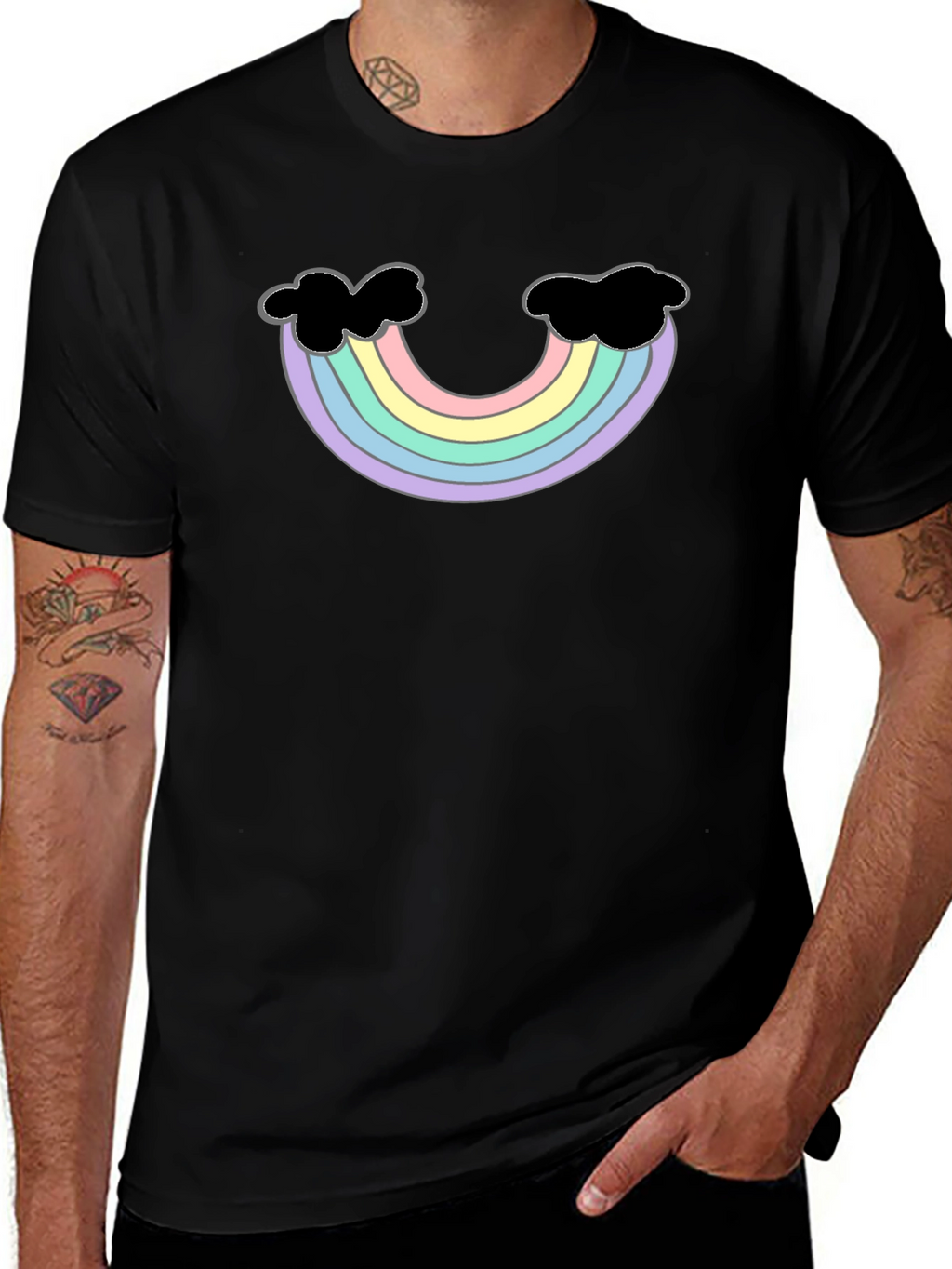 Pastel Rainbow T-Shirt - Unique Design
