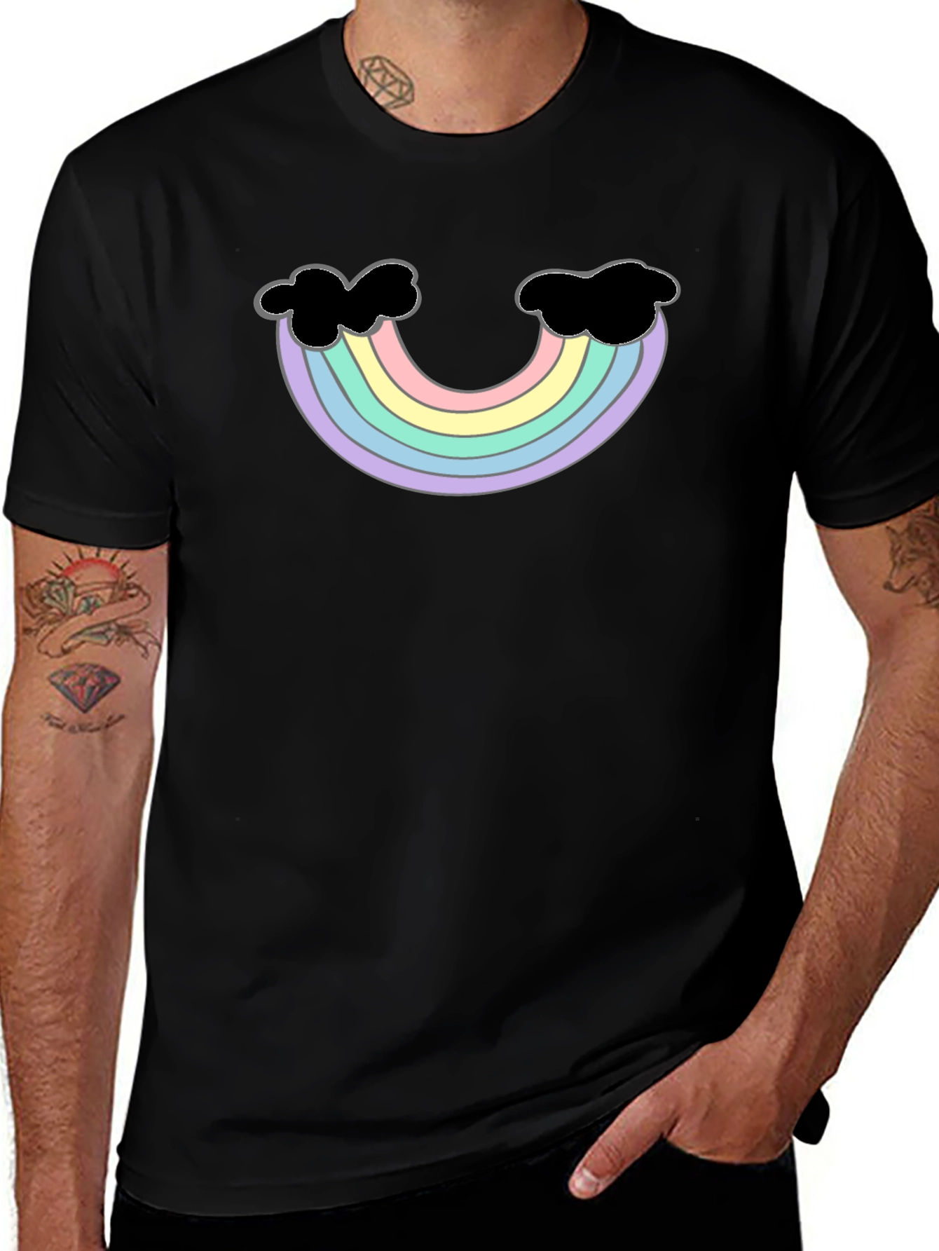 Pastel Rainbow T-Shirt - Unique Design