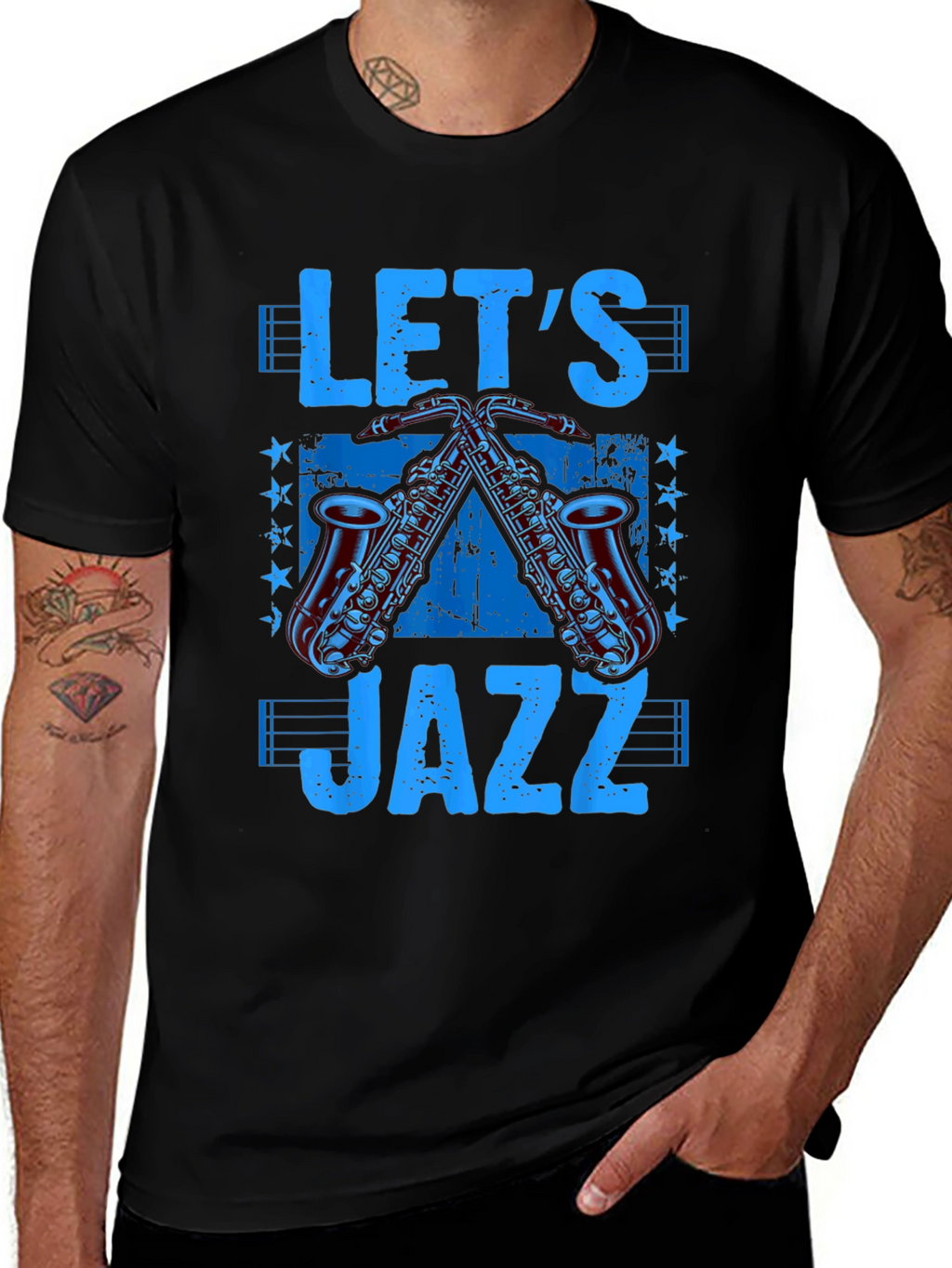 Lets Jazz Graphic Tee - Music Lover T-Shirt
