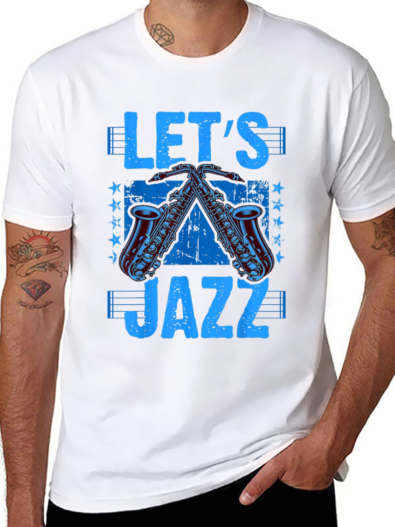 Lets Jazz Graphic Tee - Music Lover T-Shirt