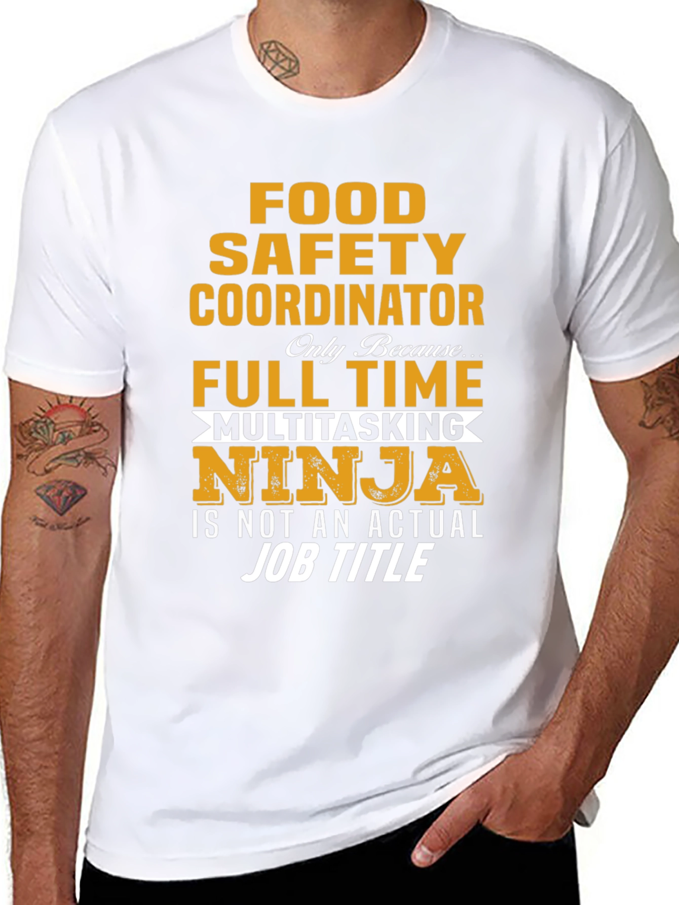 Food Safety Coordinator Multitasking Ninja T-Shirt