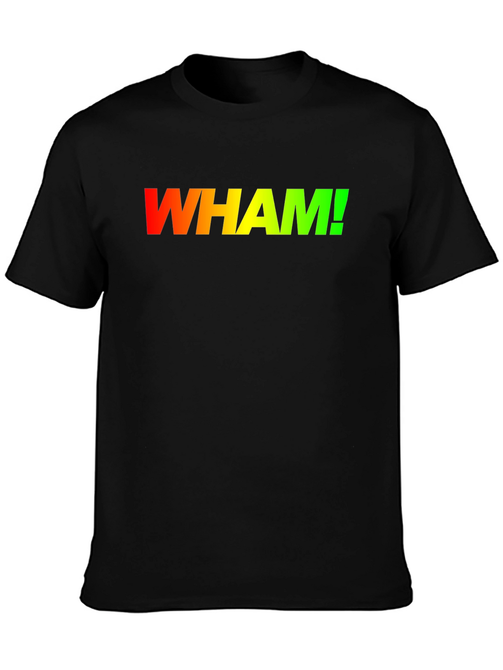 Retro WHAM! Gradient Logo Black T-Shirt