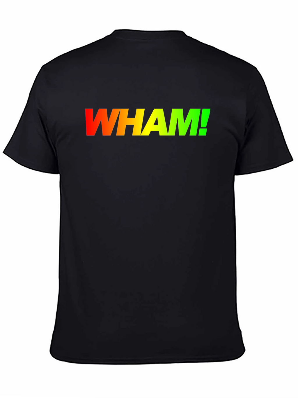 Retro WHAM! Gradient Logo Black T-Shirt