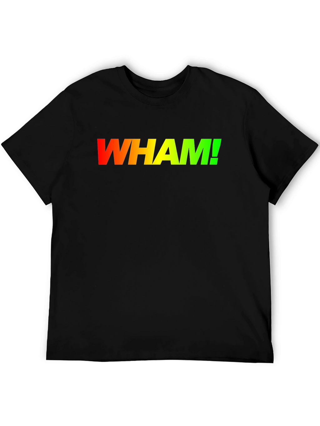 Retro WHAM! Gradient Logo Black T-Shirt