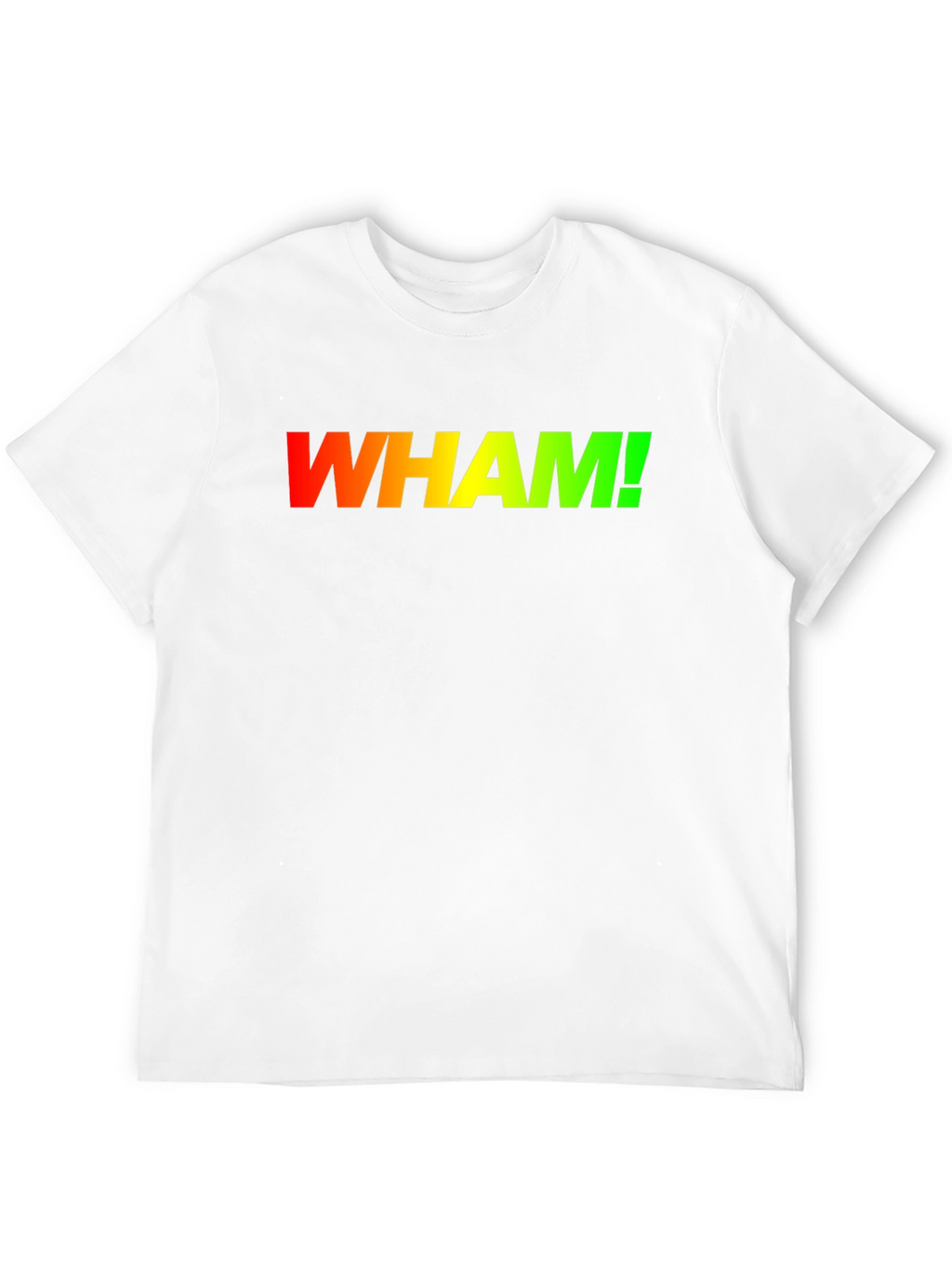 Retro WHAM! Gradient Logo Black T-Shirt