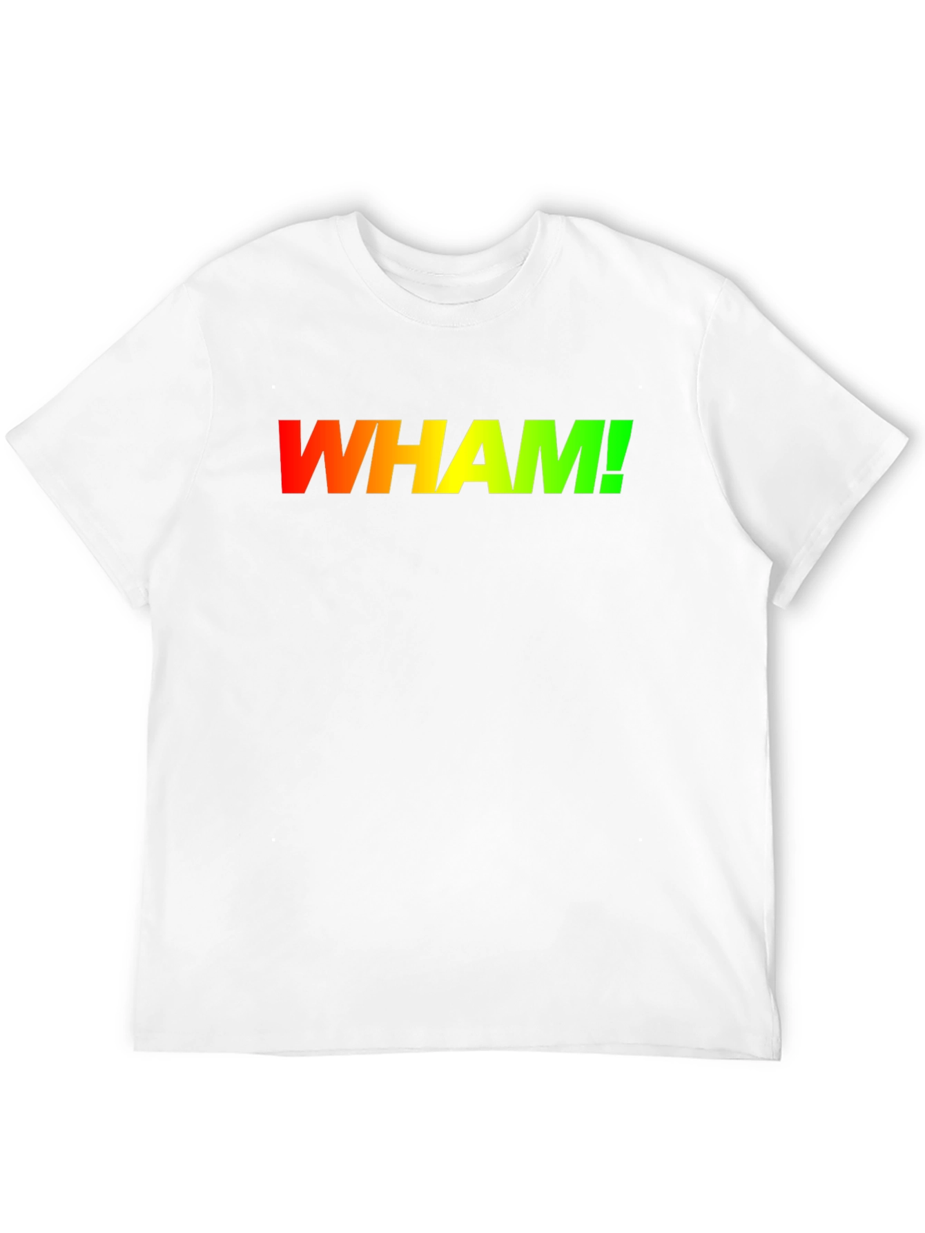 Retro WHAM! Gradient Logo Black T-Shirt