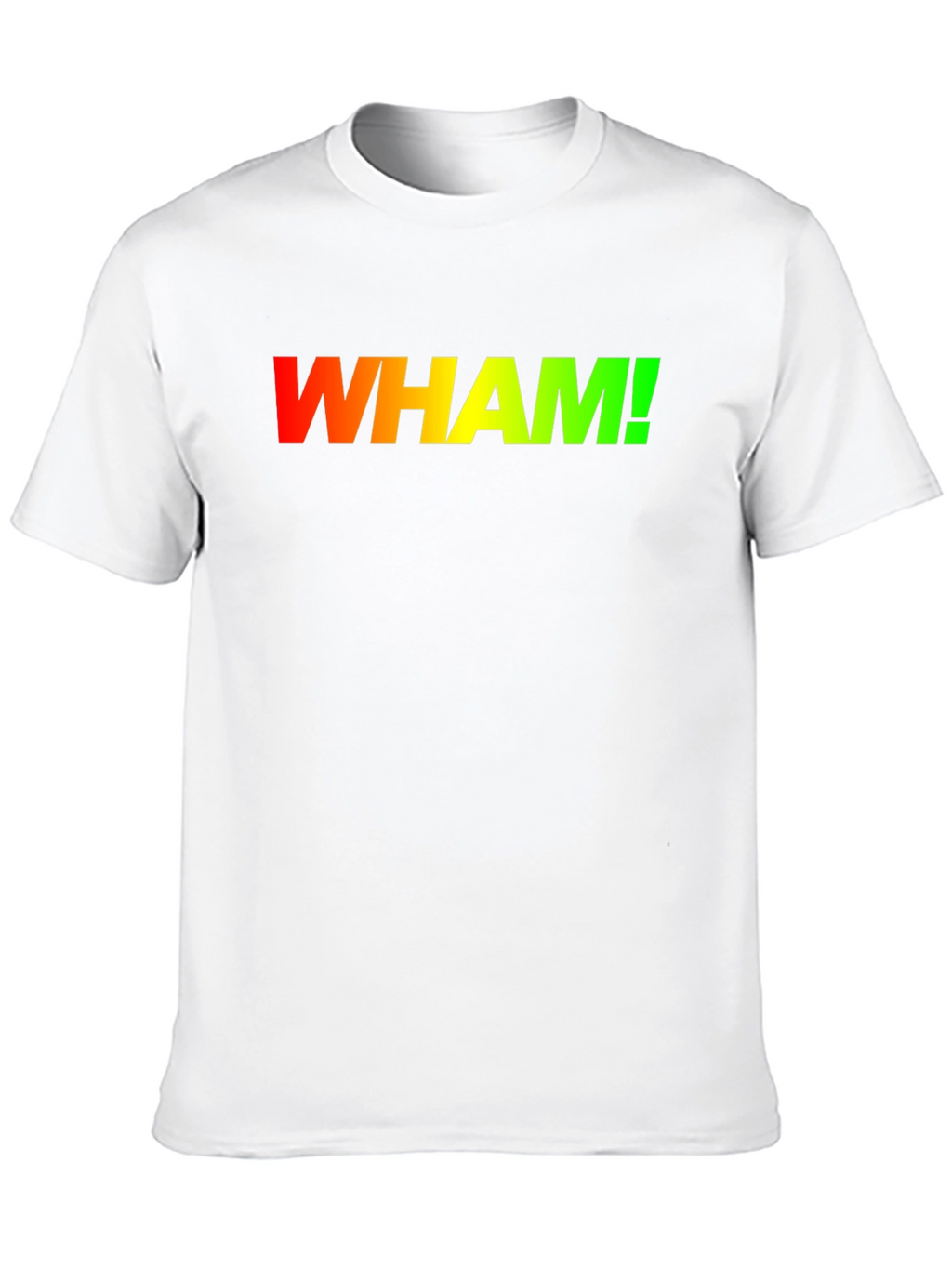 Retro WHAM! Gradient Logo Black T-Shirt