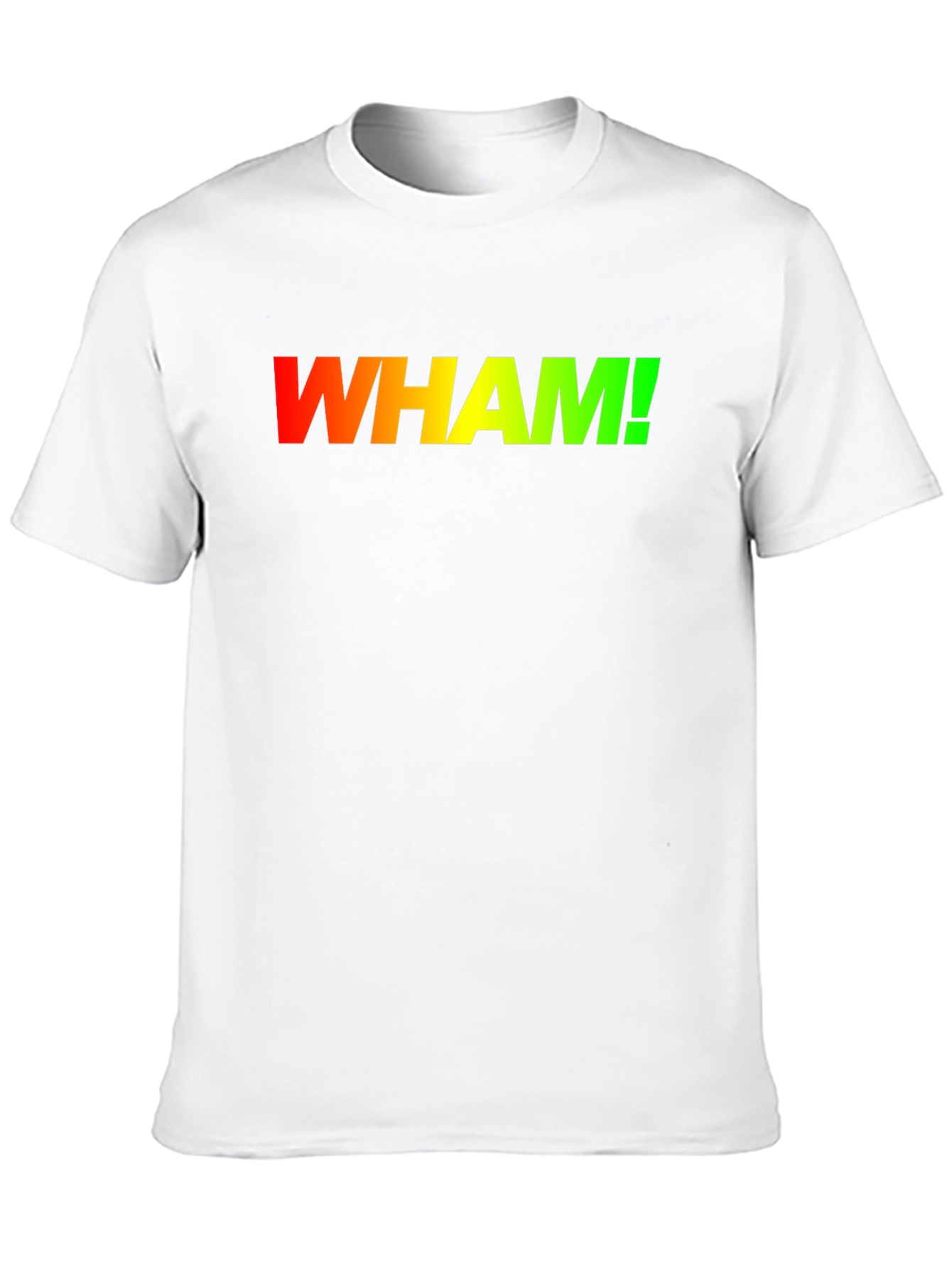 Retro WHAM! Gradient Logo Black T-Shirt
