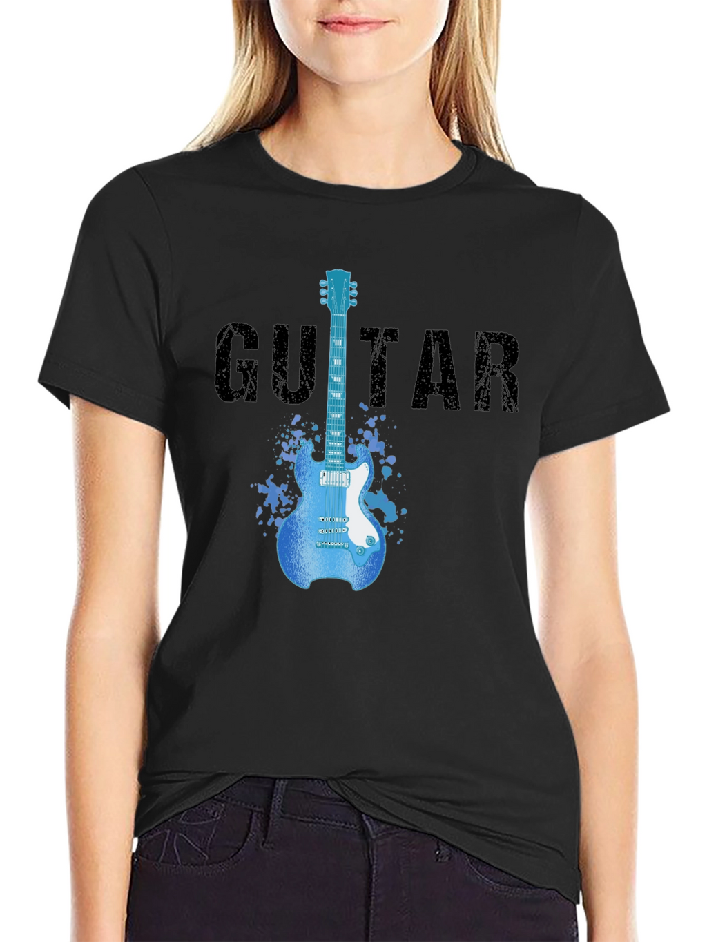 Guitar Graphic T-Shirt - Rock Star Style Tee