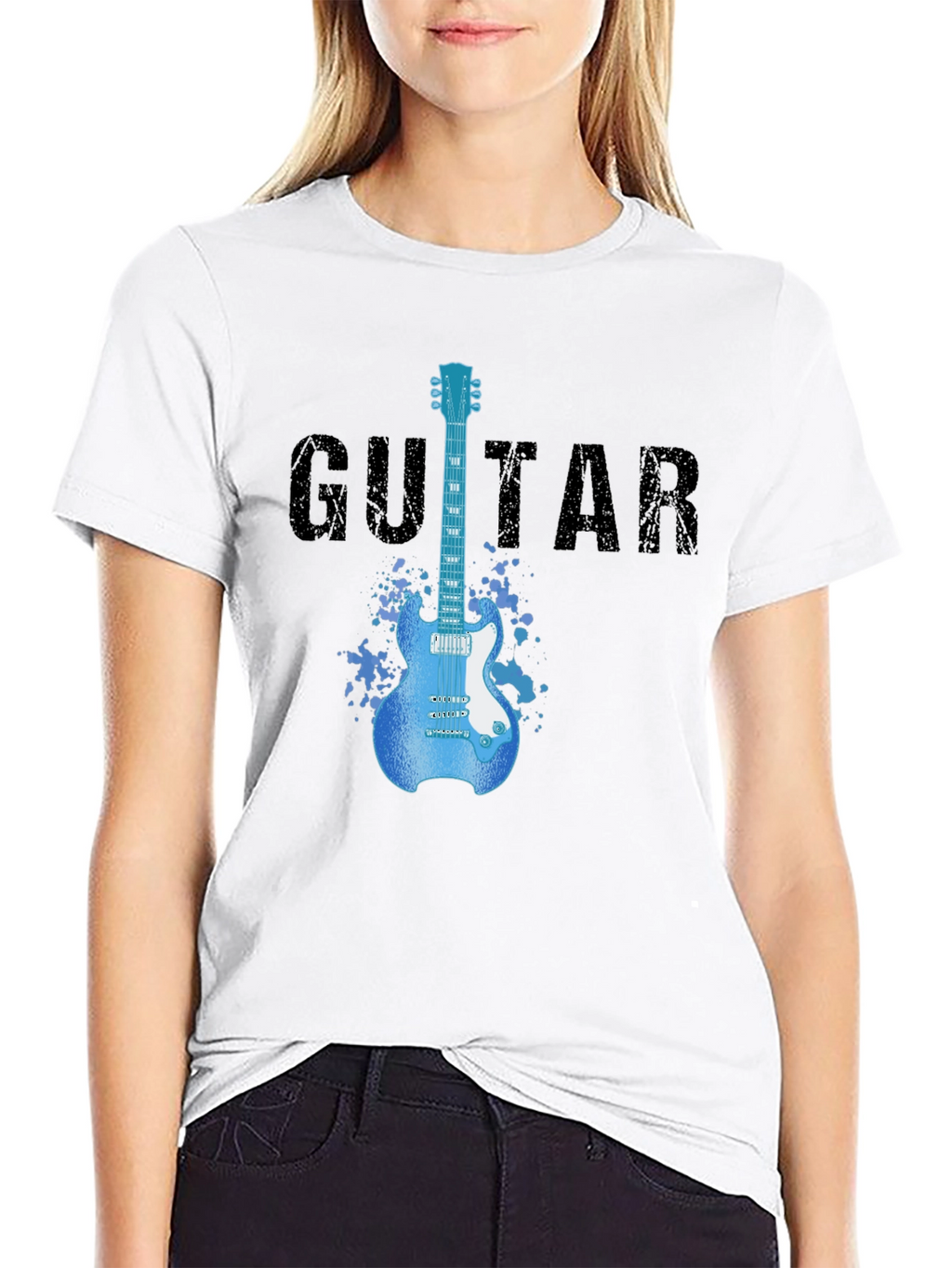 Guitar Graphic T-Shirt - Rock Star Style Tee