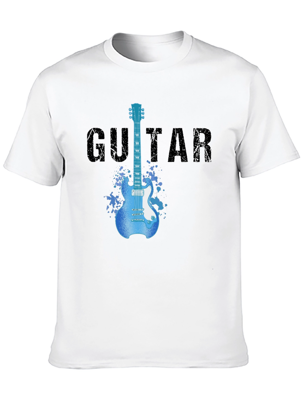 Guitar Graphic T-Shirt - Rock Star Style Tee