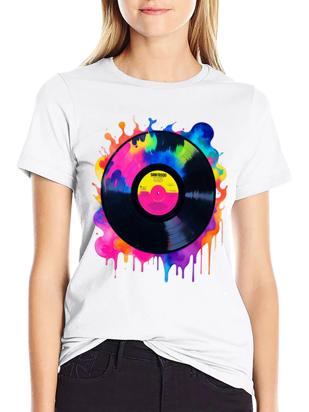 Retro Vinyl Record Graphic Tee